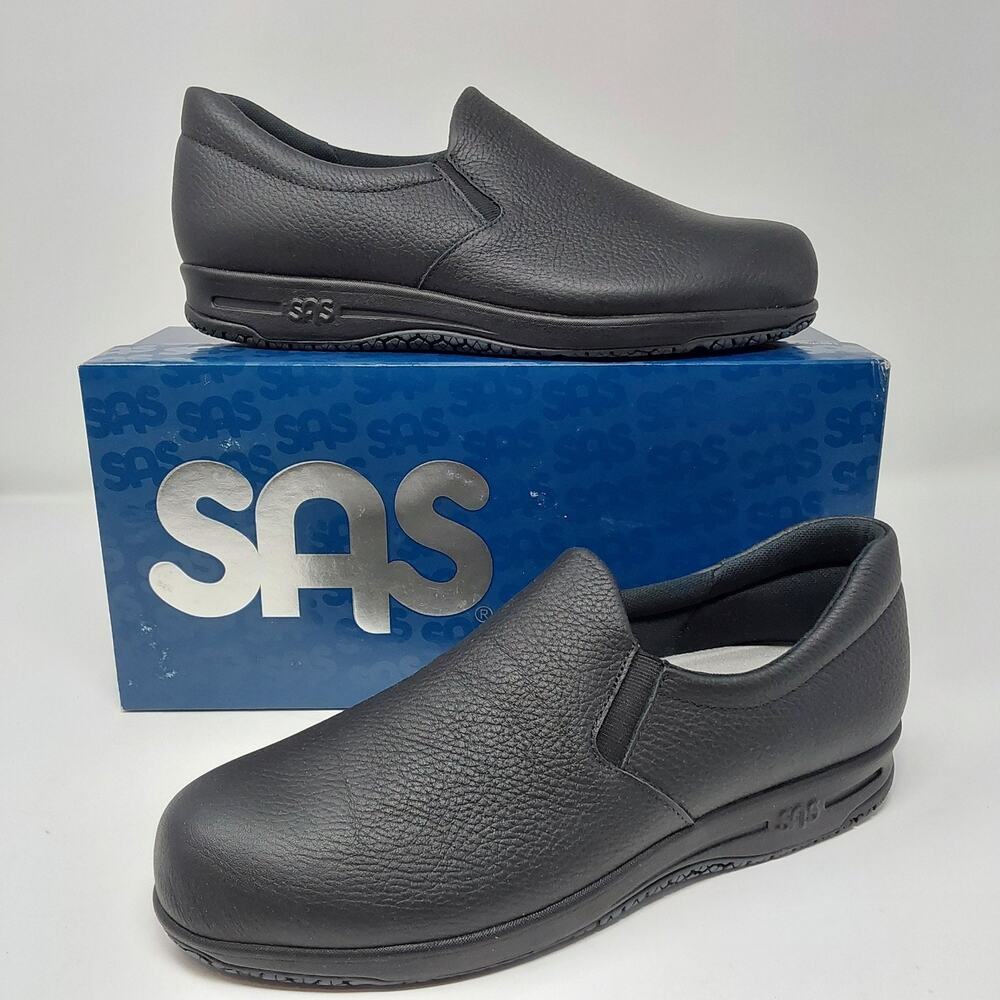 SAS Patriot SR Black Slip Resistant Work Shoes Womens Size 9 Slim New In Box